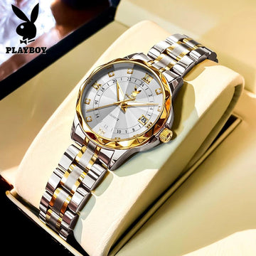 Elegant Luxury Brand Fashion Trend Quartz Lady's Watch Best Selling Waterproof Luminous Stainless Steel Watches